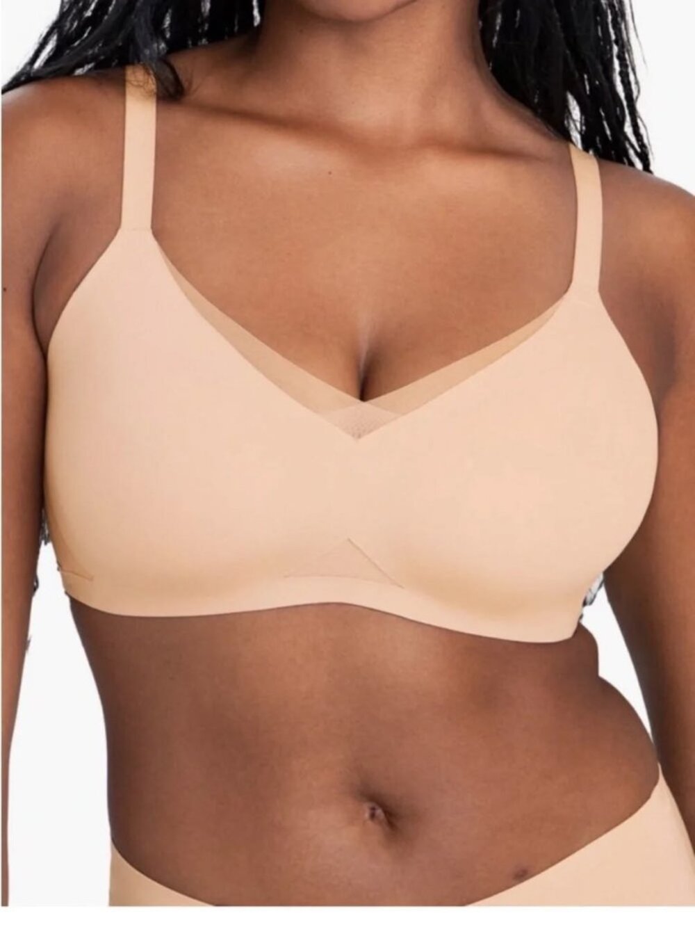 Honeylove Women's Crossover Contour Bra in Sand Tan Size XS+